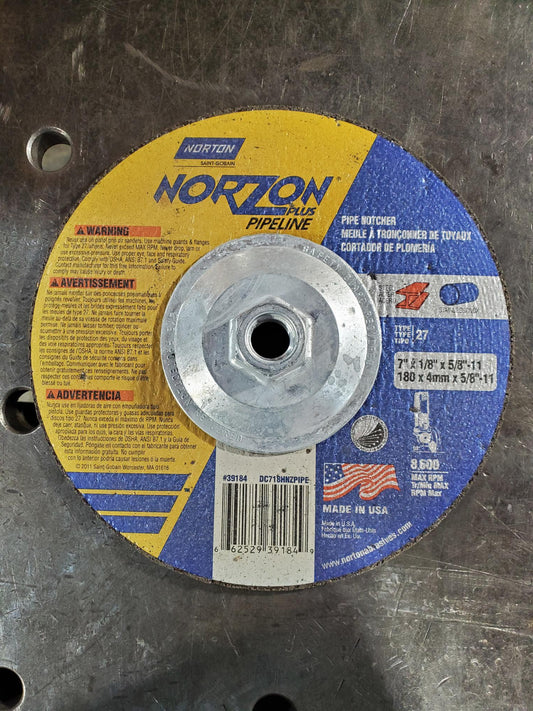 7 x 1/8" Norton Grinding Wheel