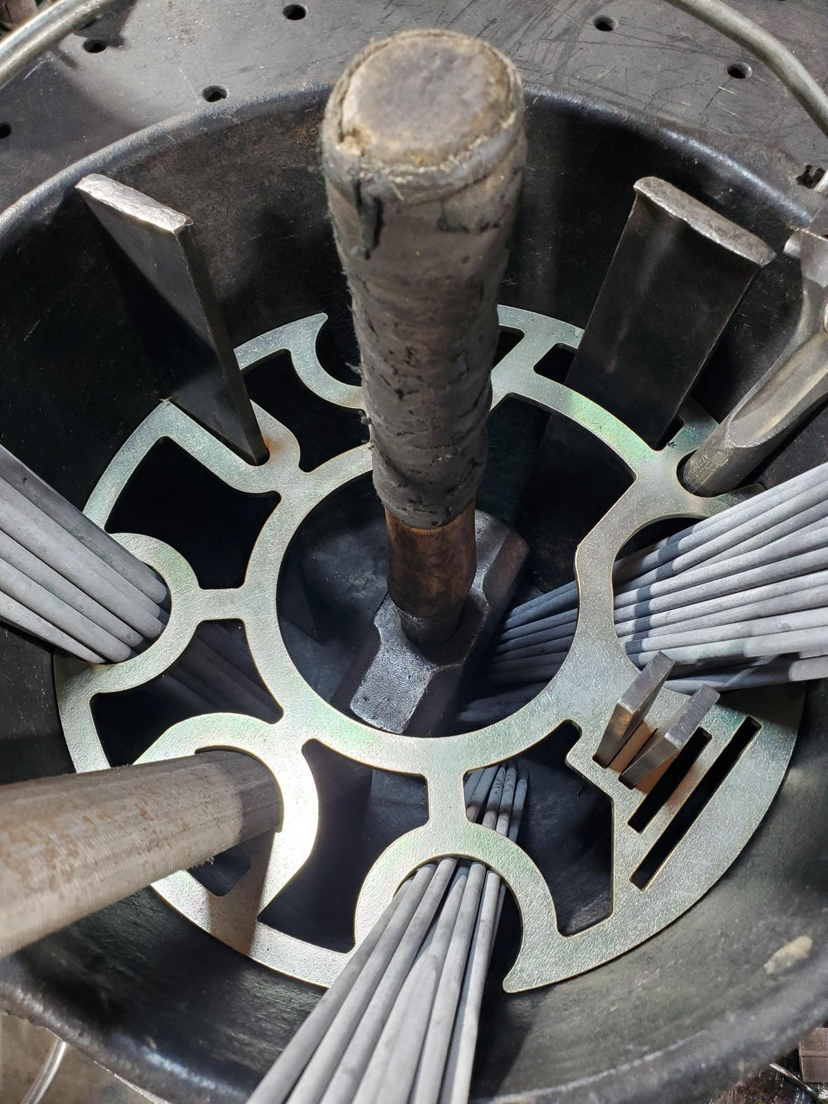 Welders Rod Bucket Organizing Grid