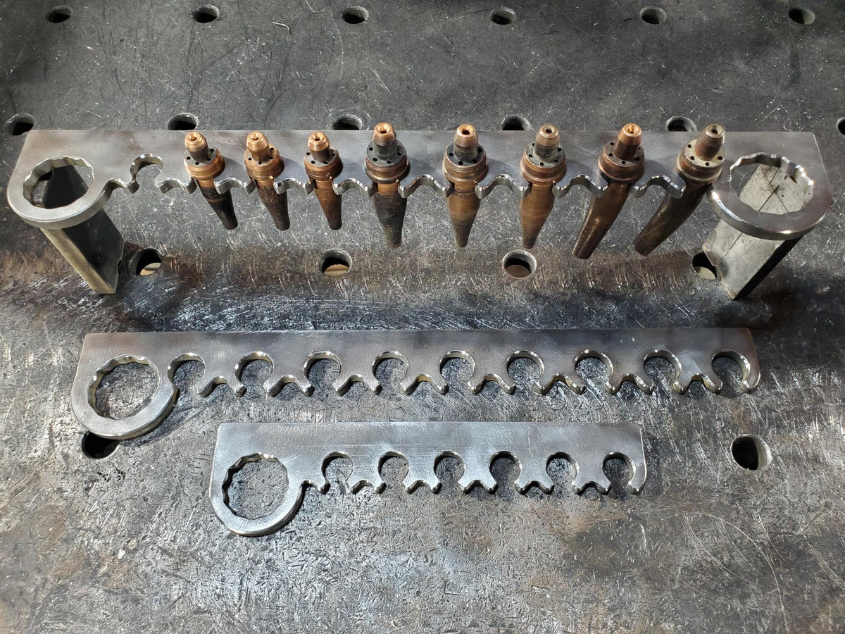 DIY Torch Tip Rack with Wrench