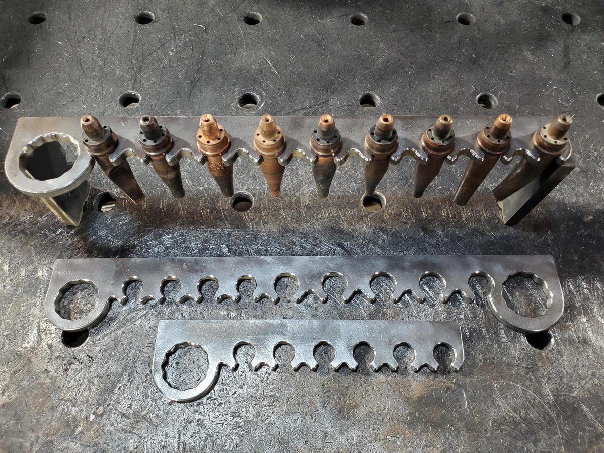 DIY Torch Tip Rack with Wrench