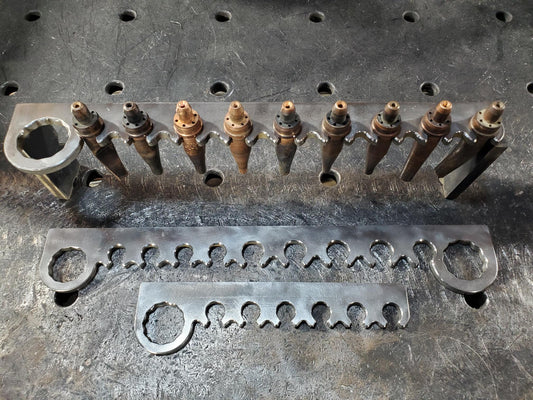 DIY Torch Tip Rack with Wrench
